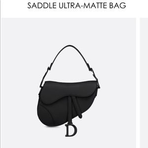 DIOR SADDLE ULTRA-MATTE BAG